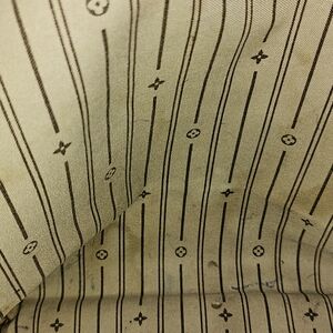 Louis Vuitton Monogram Black and Tan Leather